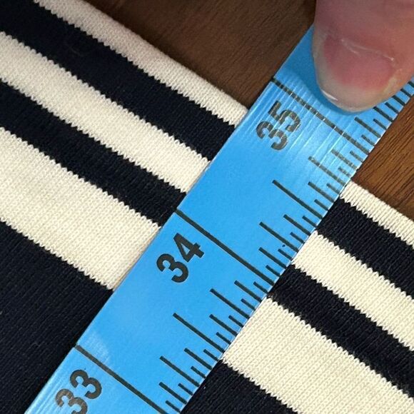 J Crew women’s striped sleeveless navy and white button back sundress scoop neck - Picture 7 of 8